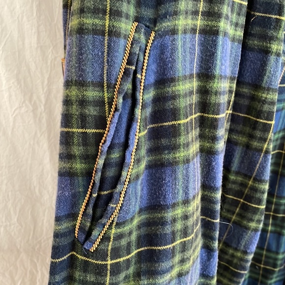 RARE NWOT R13 Plaid and Leopard Smoking Robe with trim detail - Picture 9 of 9
